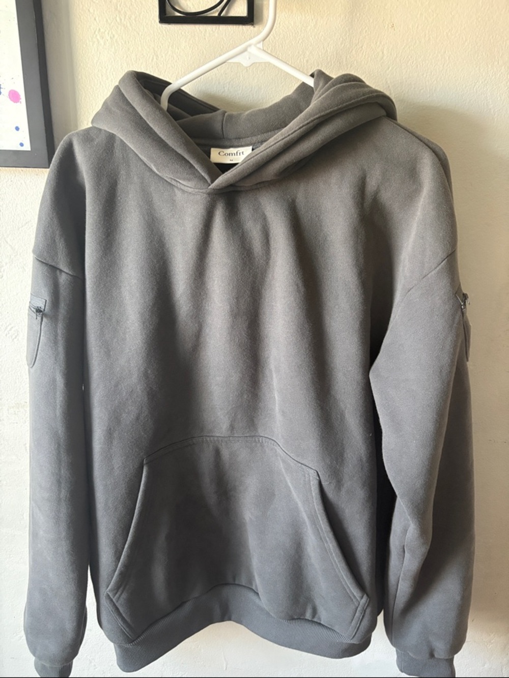 Comfort Women's Hooded Sweatshirt in Charcoal Gray